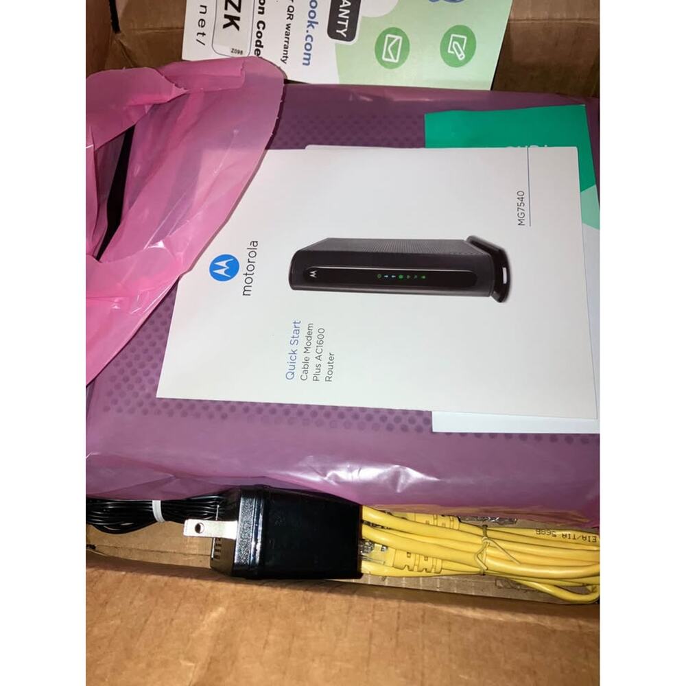 Motorola MG7540 AC1600 Cable Modem Wi-Fi Router - Picture 2 of 2
